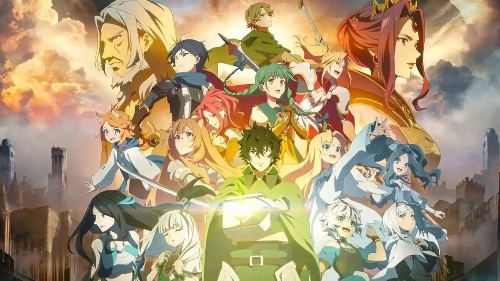 Naofumi empunha seu escudo com determinação