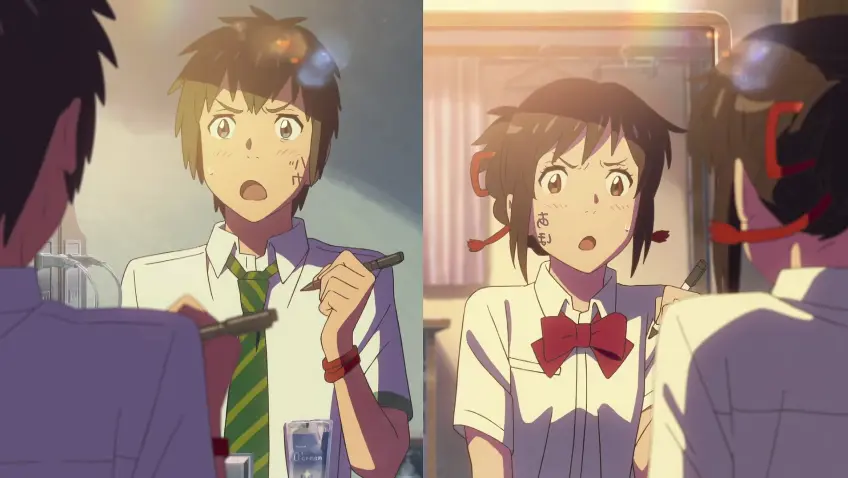 Cenário deslumbrante de Itomori em Kimi no Na wa