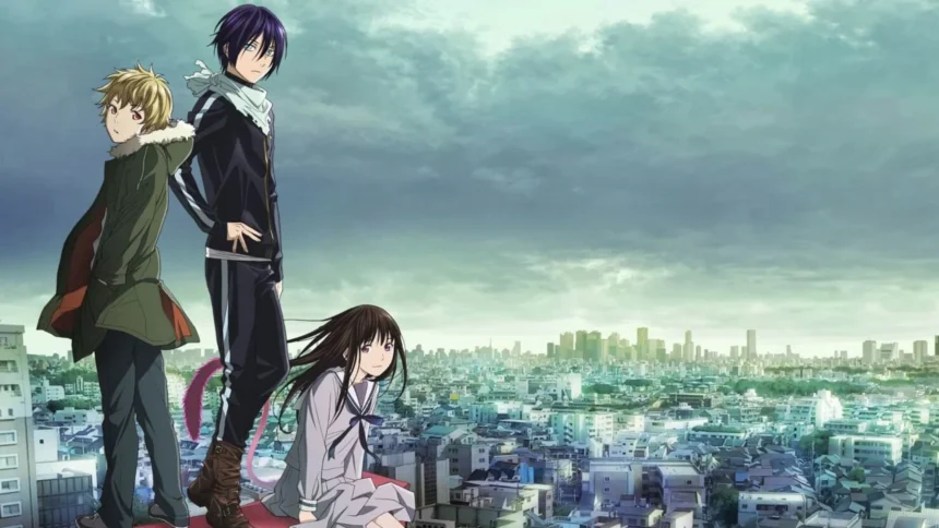 Yato, Hiyori e Yukine juntos.
