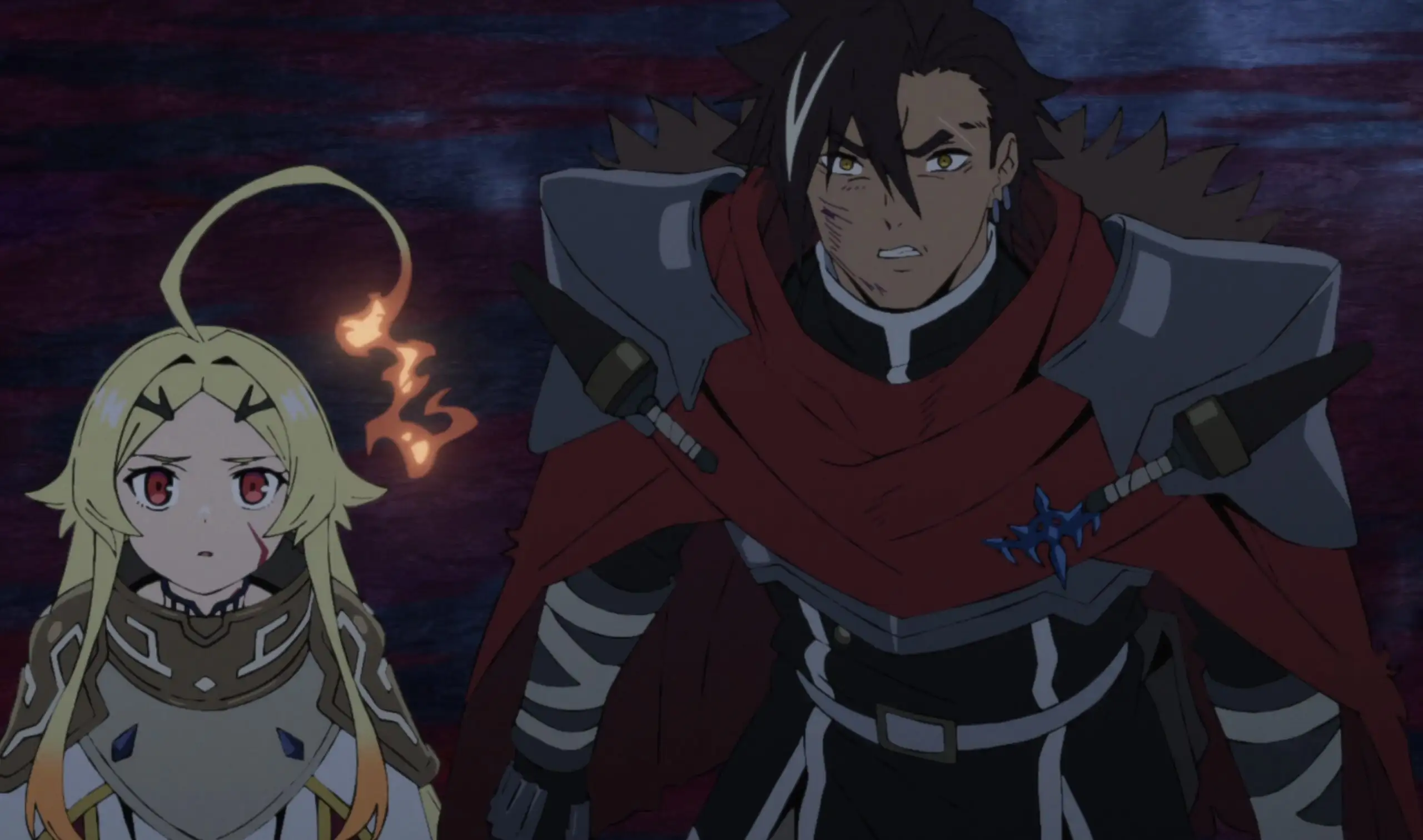 Heróis enfrentando criaturas colossais.