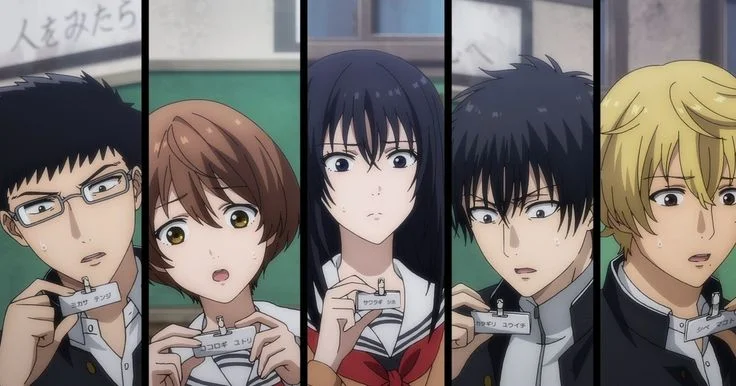 Cena intensa do Tomodachi Game, com Yuichi em destaque