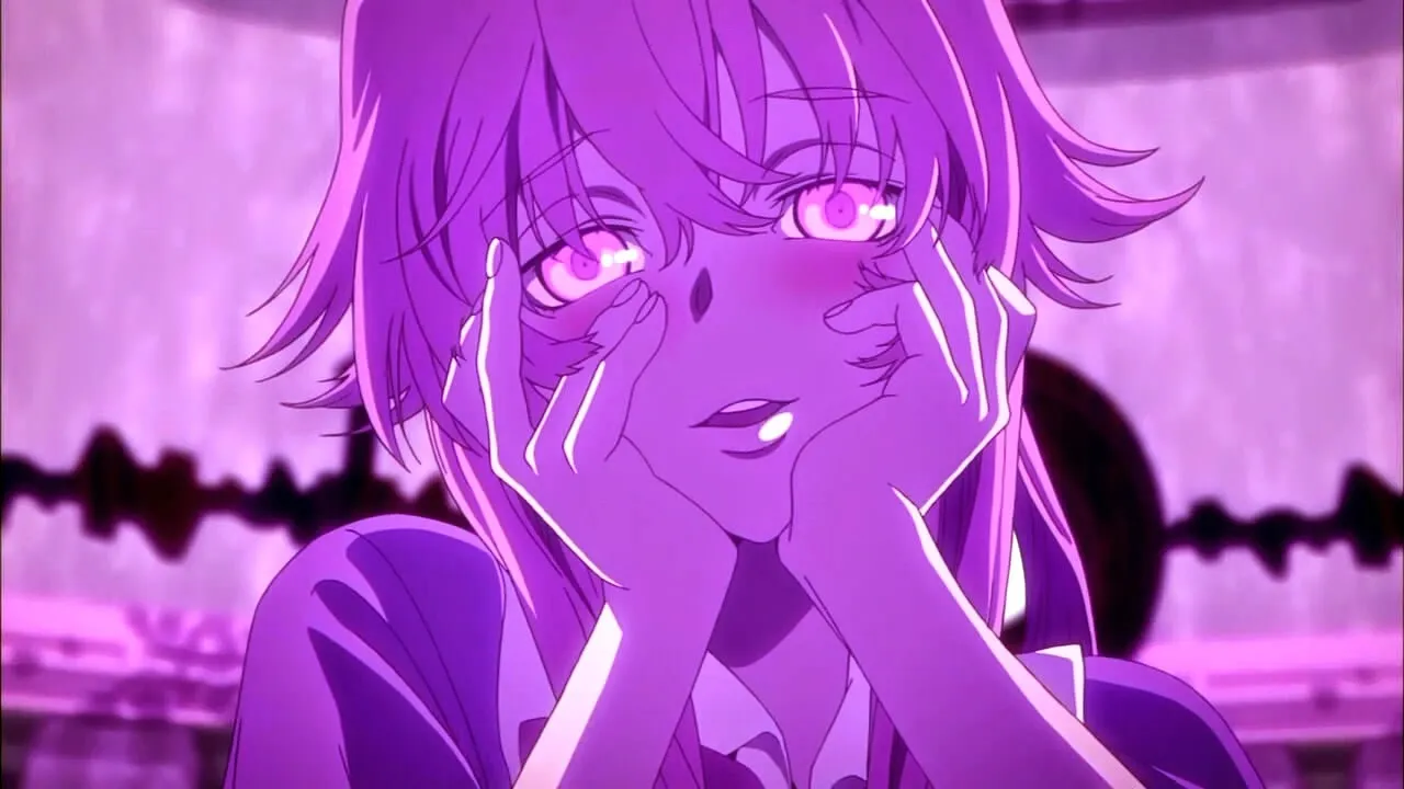 Exemplo de Yandere: Yuno Gasai de *Future Diary*
