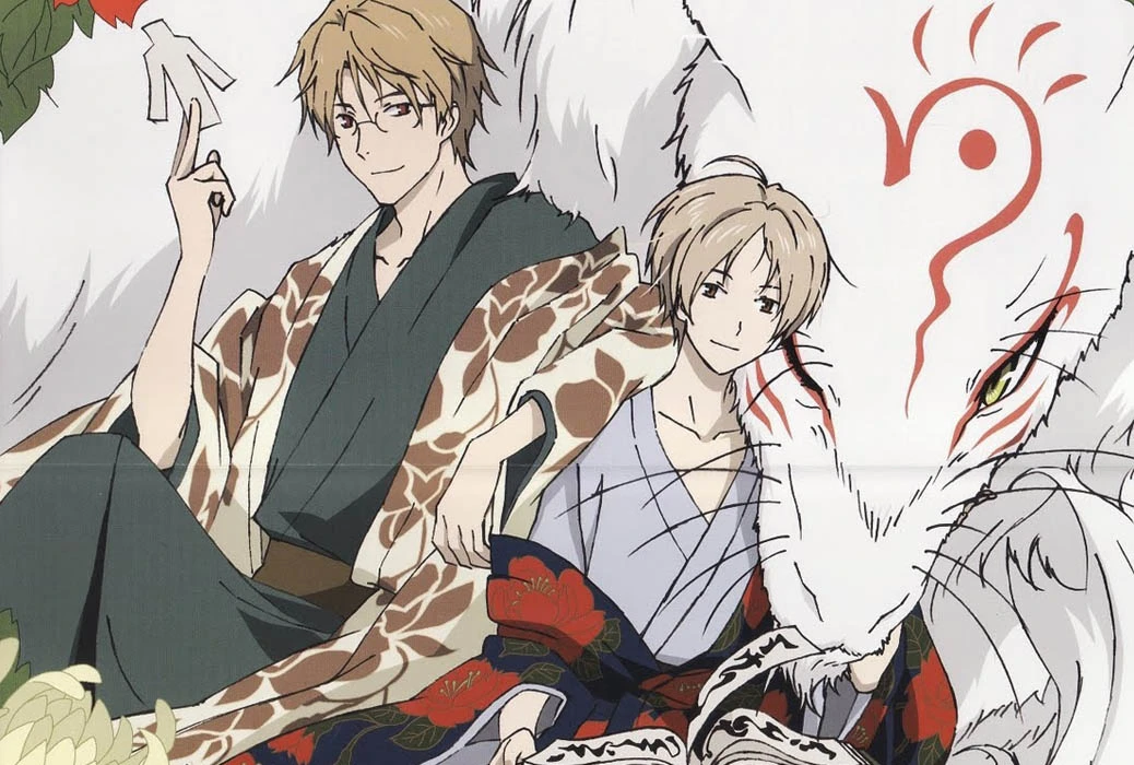 Natsume devolvendo o nome a um yokai em uma cena emocionante e iluminada.