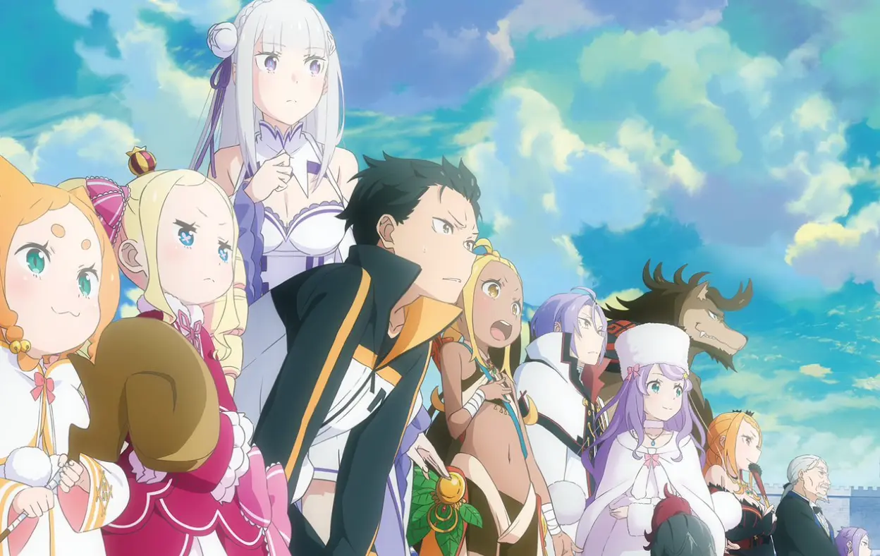Rem sorrindo para Subaru, em uma das cenas mais icônicas e emocionantes do anime, que define um ponto de virada para o protagonista.